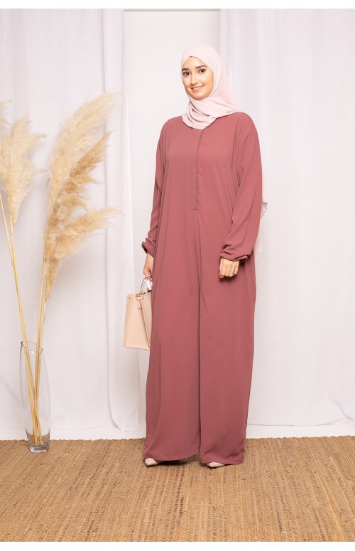 Combinaison médina prune prêt à porter pour femme musulmane