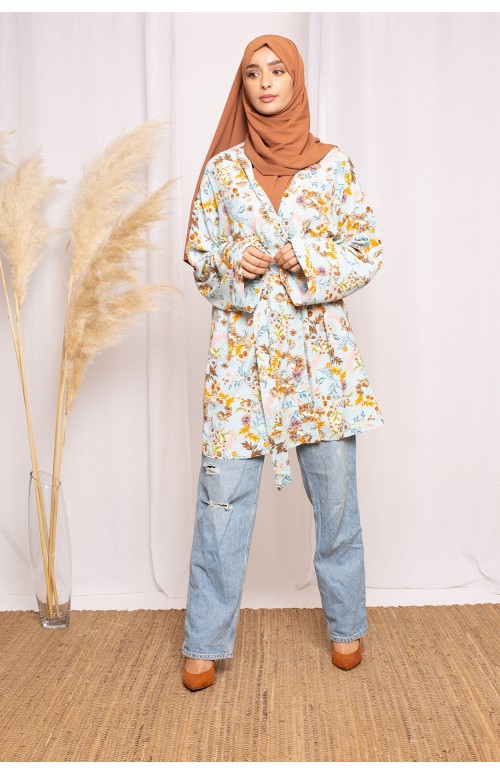 Veste summer bleu boutique vêtement pour femme musulmane