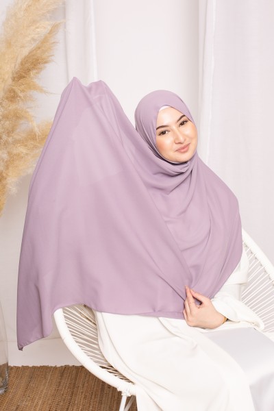 luxury purple muslin hijab