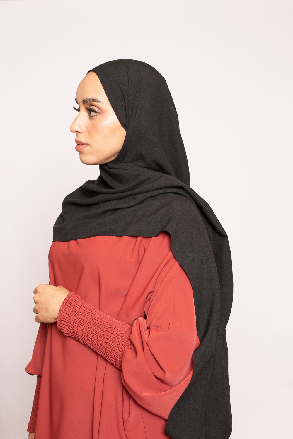 Hijab coton noir
