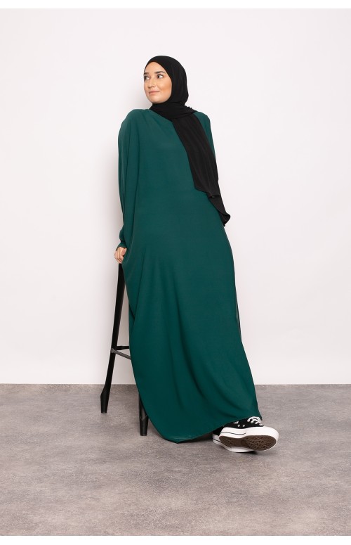 Abaya farasha vert pour femme musulmane