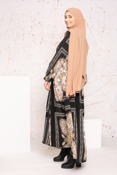 Hijab soie de médine noisette boutique hijab musulmane