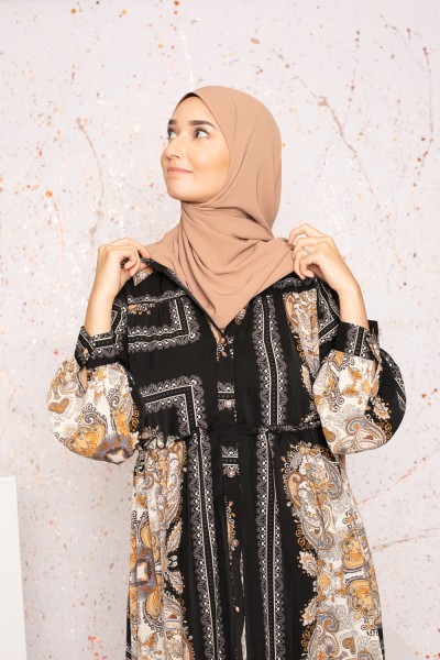 Haselnuss-Hijab aus Medina-Seide