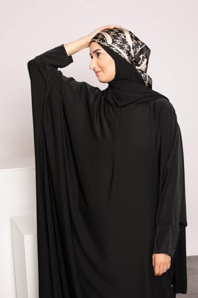 Abaya farasha noir boutique hijab musulmane