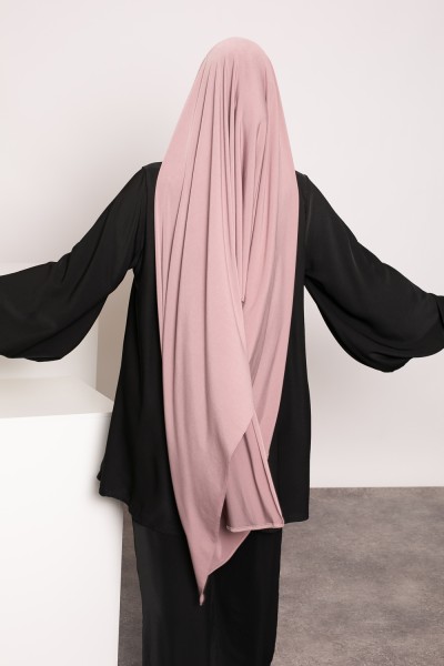 Hijab premium jersey arena rosa taupe