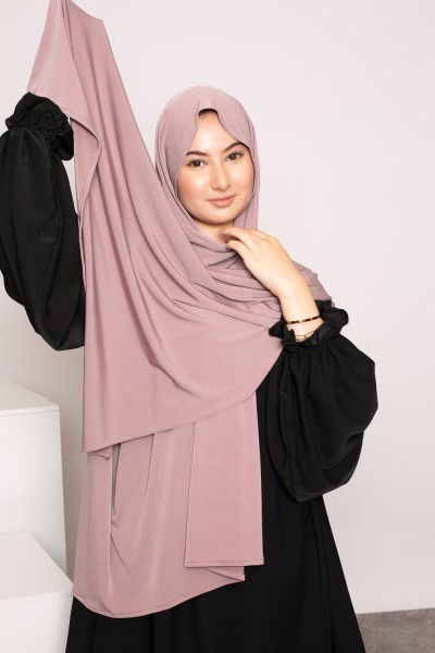Hijab Premium Sand Jersey Pink Taupe