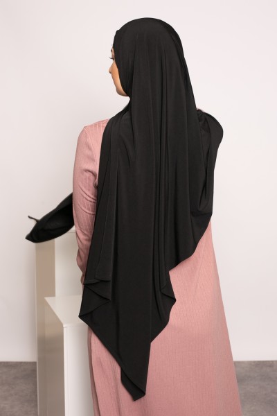 Hijab premium sandy jersey black