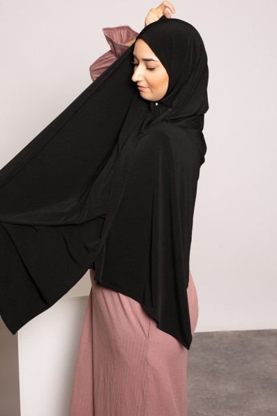 Hijab premium arena jersey negro