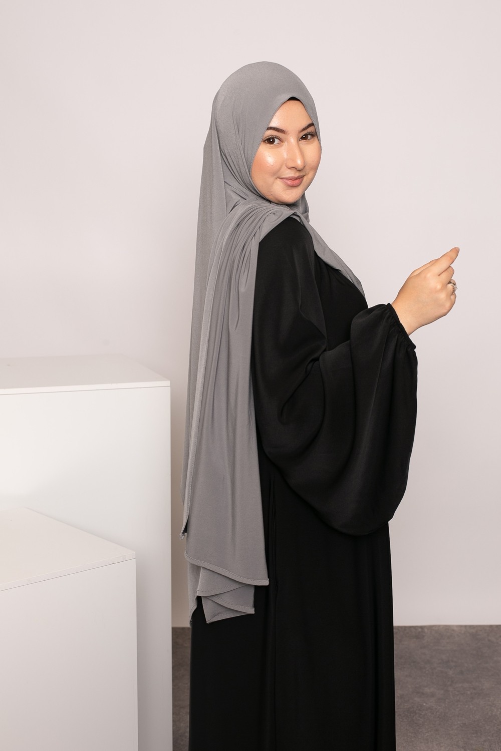 Hijab premium arena jersey gris
