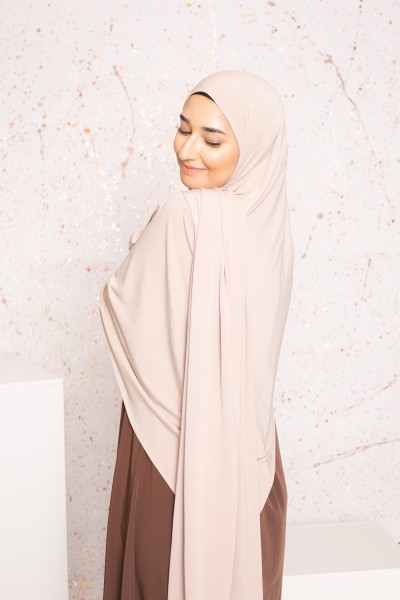 Hijab Premium-Sand-Jersey helltaupe