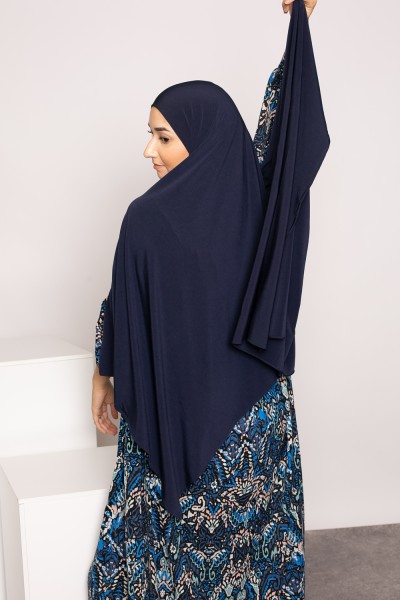 Hijab jersey arena premium azul oscuro