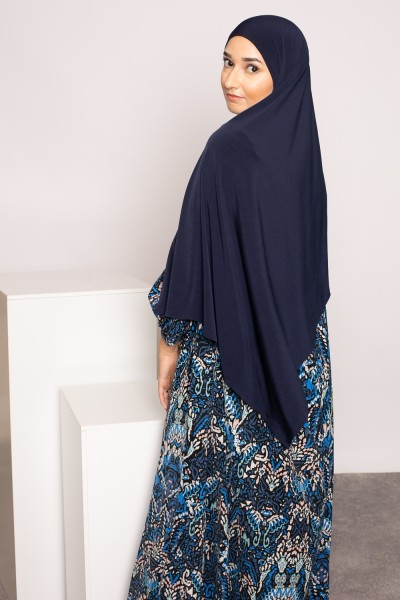 Hijab premium sandy jersey dark blue