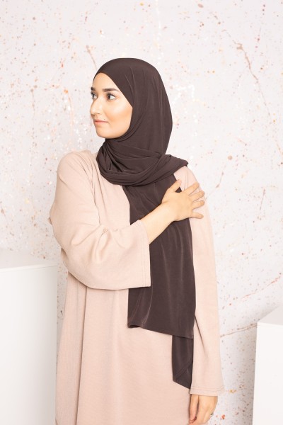 Ensemble large beige foncé prêt à porter modeste et mastour pour femme musulmane hijab shop moderne