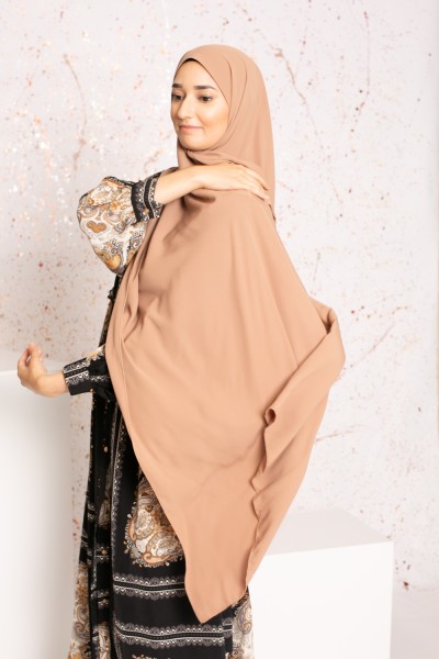 Hijab de seda medina avellana