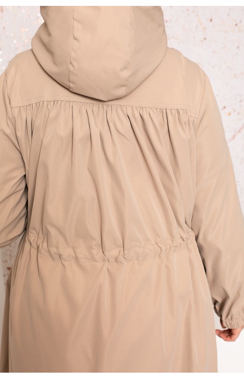 Trench évasée beige collection automne pour femme boutique musulmane