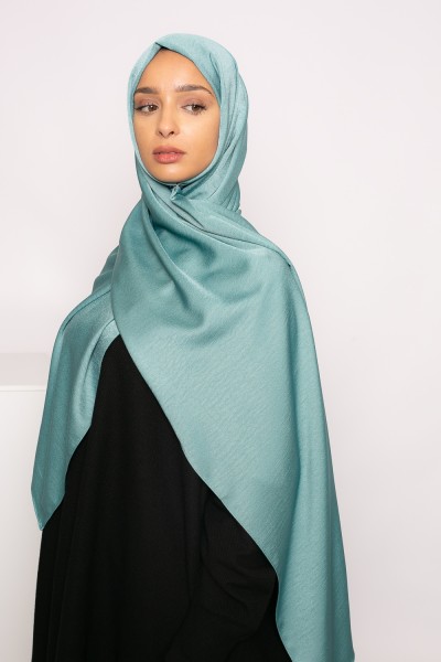 Hijab verde brillante premium
