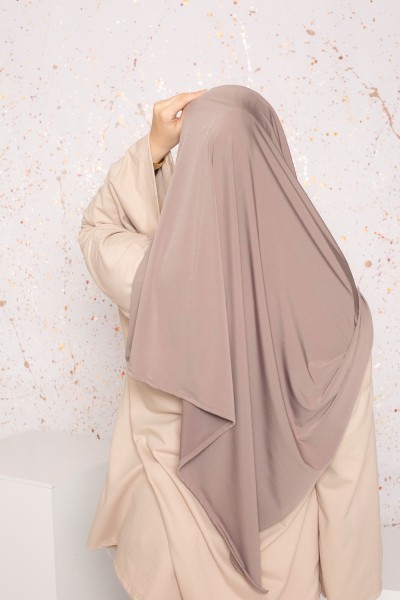 Hijab premium sandy jersey taupe