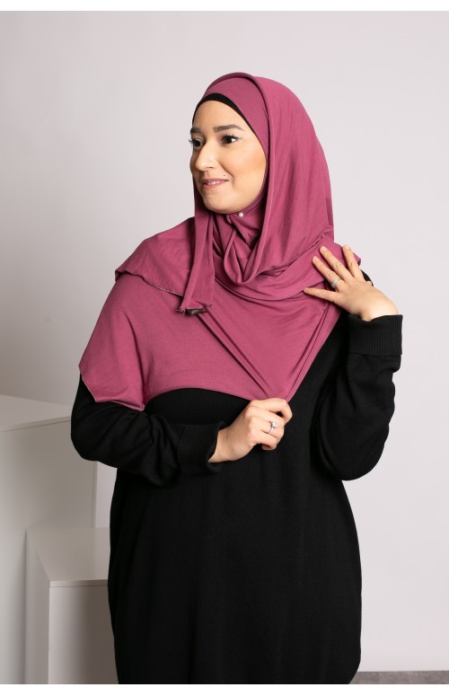 Hijab jersey soft prune 