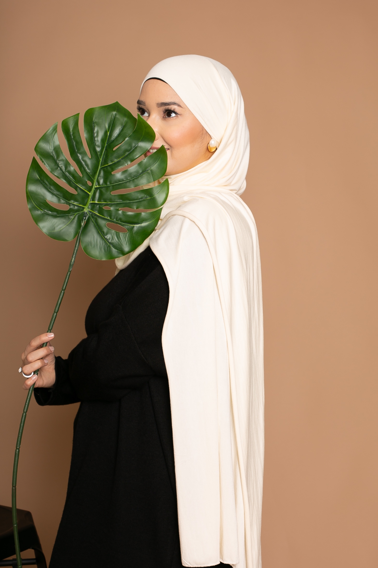 Hijab jersey soft écru