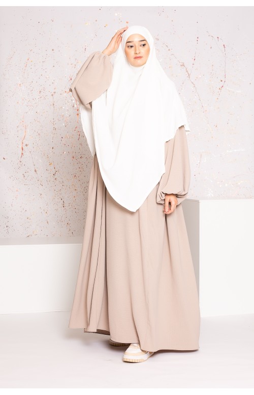 Abaya ample manche bouffante tenue légiféré musulmane