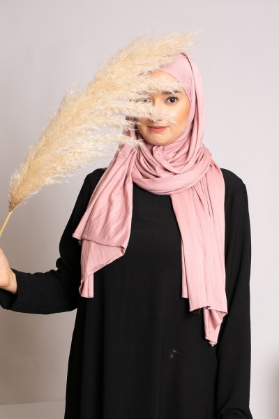 Hijab jersey rosa suave