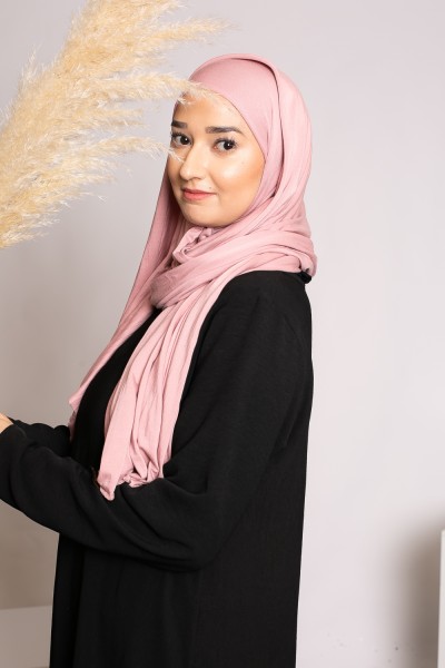Hijab-Jersey zartrosa