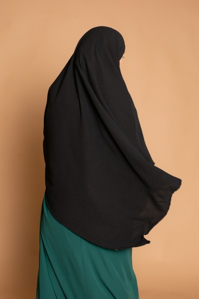 Khimar pointu jazz noir boutique hijab pas cher