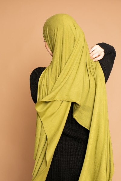 Hijab jersey soft olive