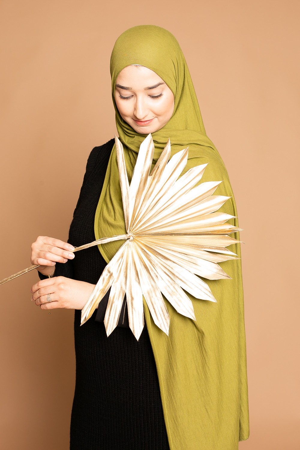 Hijab jersey soft olive