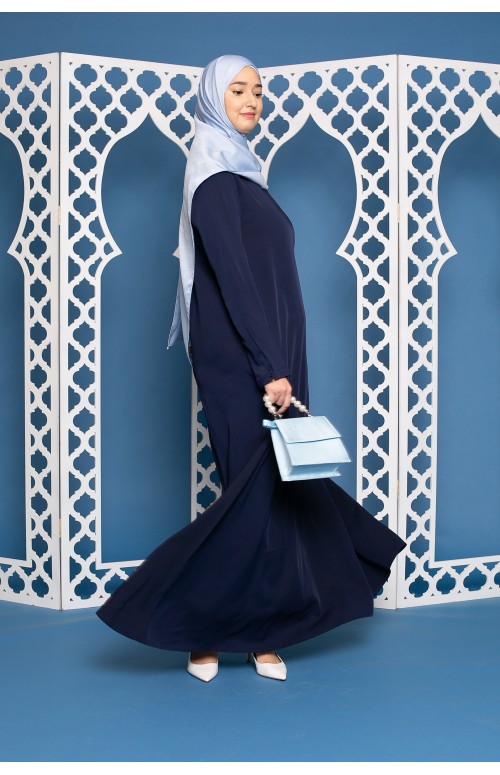 Robe longue évasée printemps été boutique vêtement femme musulmane