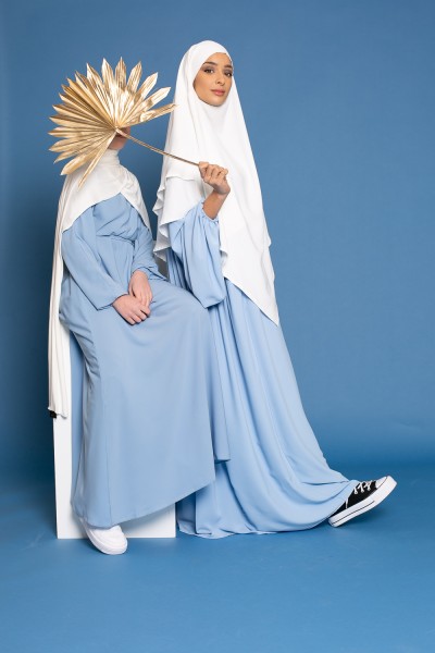 Vestido medina azul