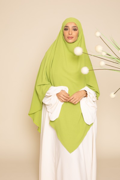 Khimar xxl lime green