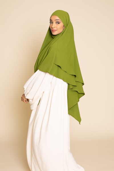 khimar double voiles olive collection ramadan