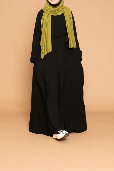robe médina noir pour jeune fille musulmane boutique hijab