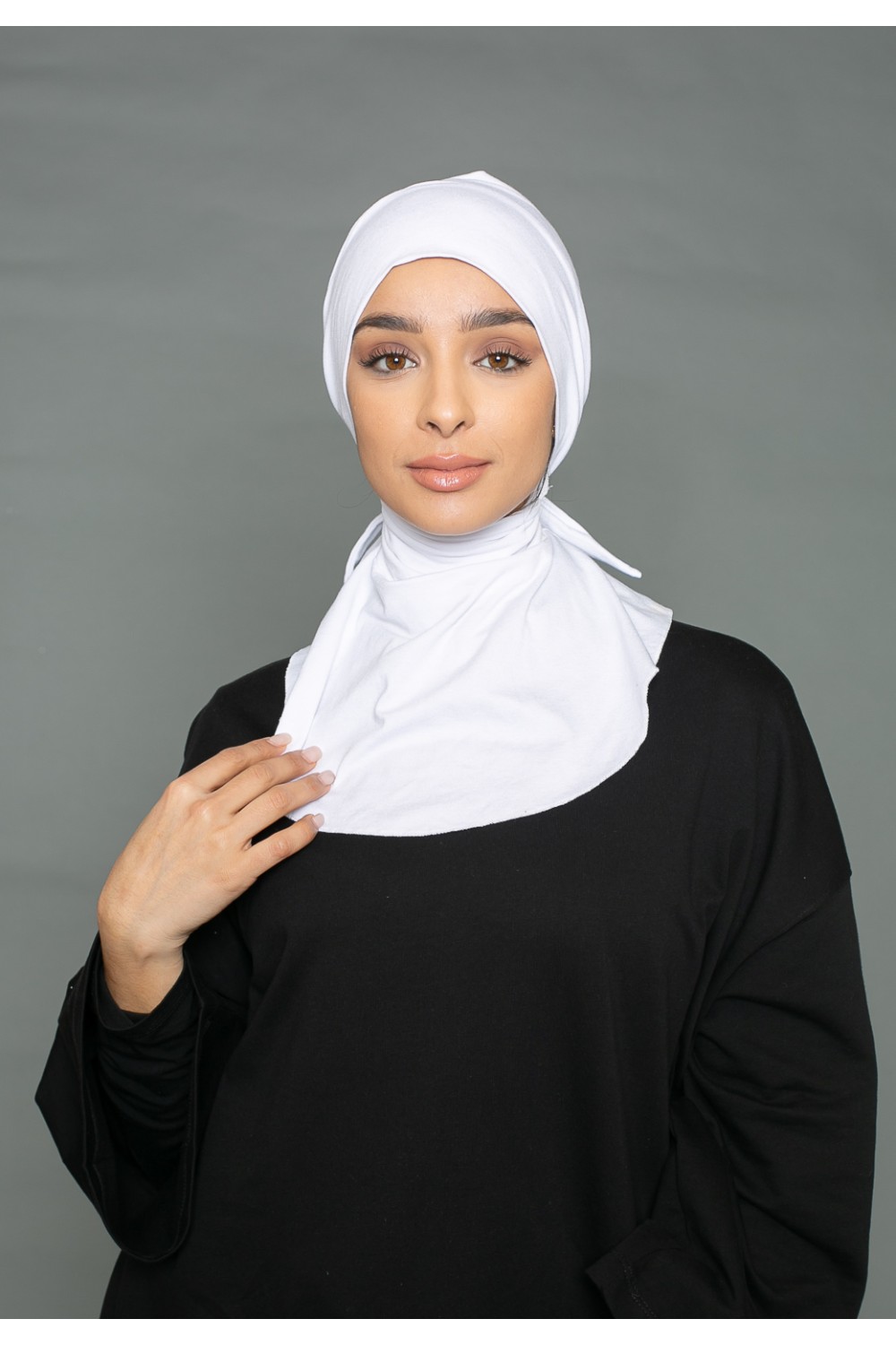 cagoule sous hijab à nouer