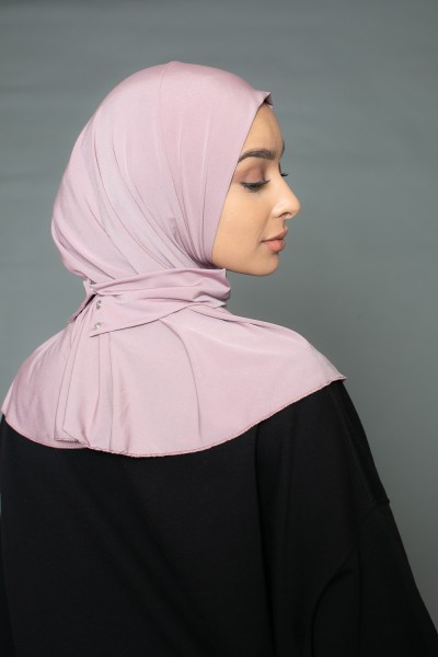 Hijab fácil rosa viejo