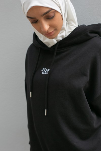 Sweat hoodies oversize noir