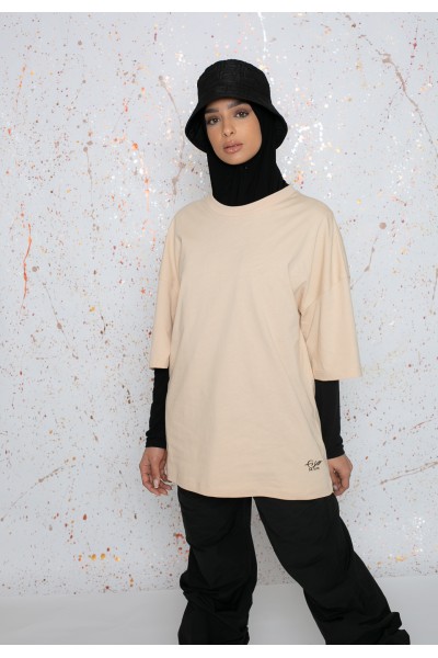 Camiseta oversize beige Salam
