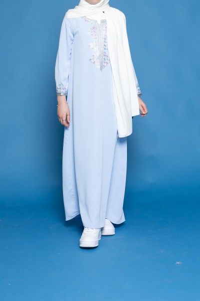 Child's blue kaftan dress