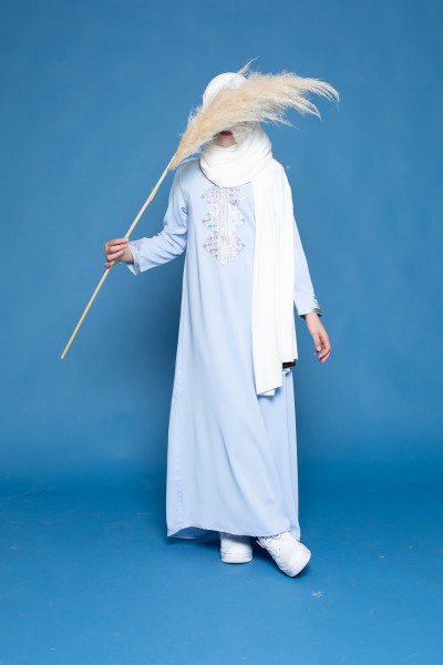 Child's blue kaftan dress