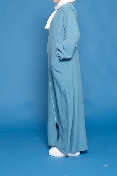 Blaues Kleid mit Reißverschluss für Mädchen