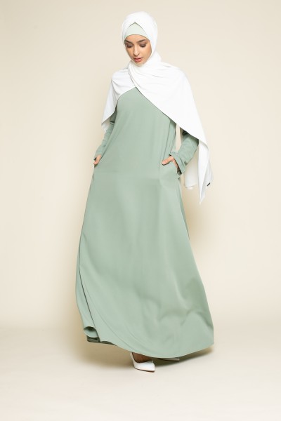 Wassergrünes Eva-Kleid