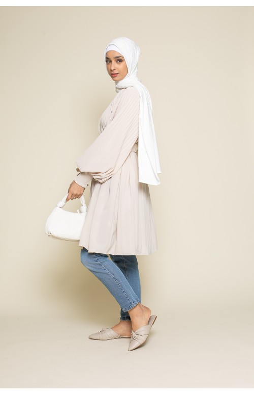 maxi tunique manche ballon pour femme boutique hijab moderne