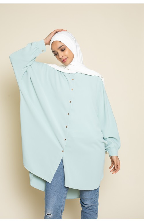 chemise large asymétrique boutique hijab moderne