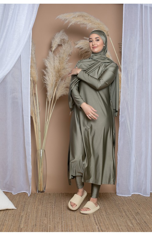 burkini long avec hijab moderne pour femme musulmane