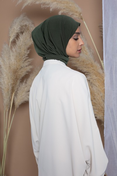 Hijab einfach Khaki