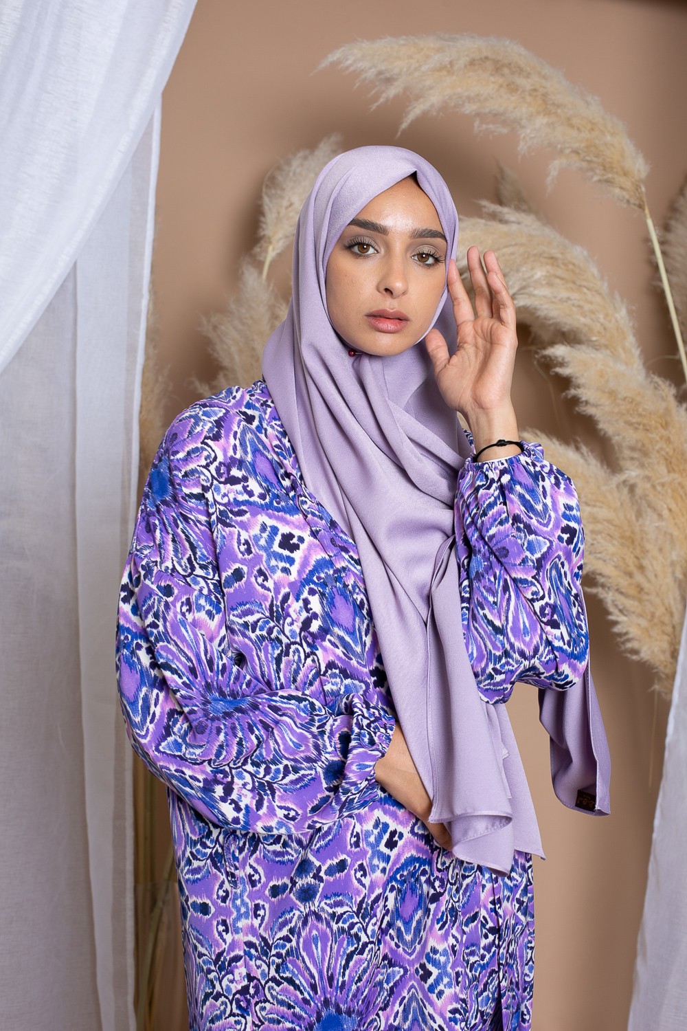 style lilac hijab