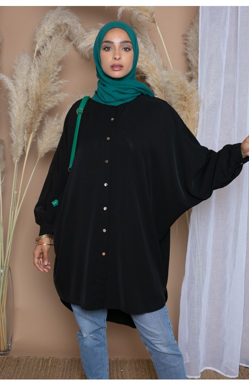 chemise ample asymétrique pour femme modeste. Boutique prêt à porter musulmane