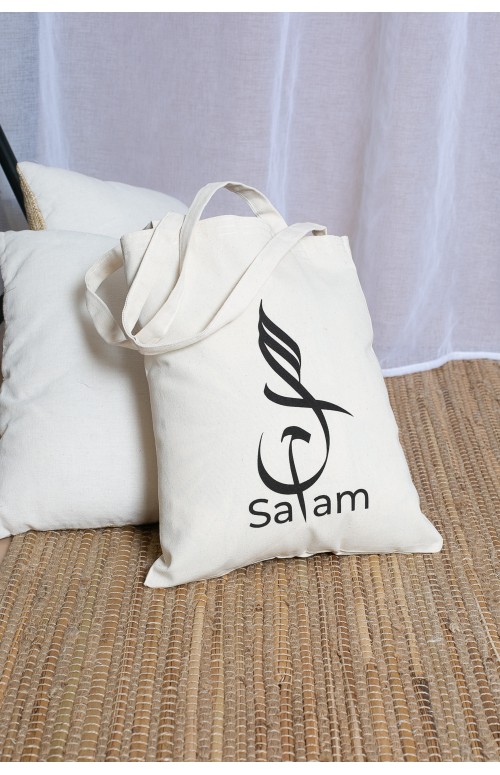 tote bag calligraphie arabe de la marque SALAM