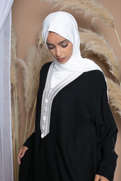 Abaya cuello sfifa plata